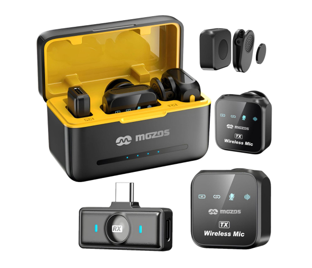 MOZOS MX3-DUAL mikrofony bezprzewodowe 2.4GHZ BT 5.3 - 1363952 - zdjęcie 2